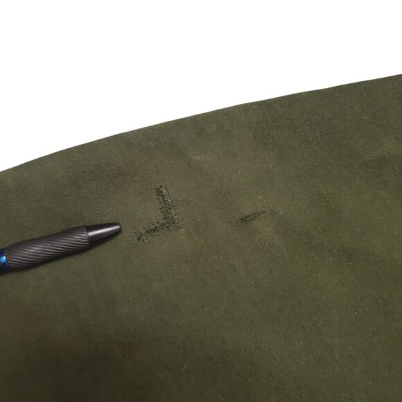 C C Filson Green Large Field Flannel Lined *Damage Missing Button* Jacket A6 - Picture 3 of 10